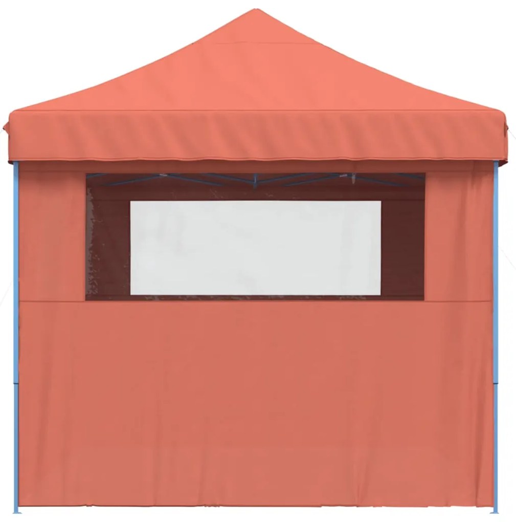 Tenda p/ festas pop-up dobrável 4 paredes laterais terracotta