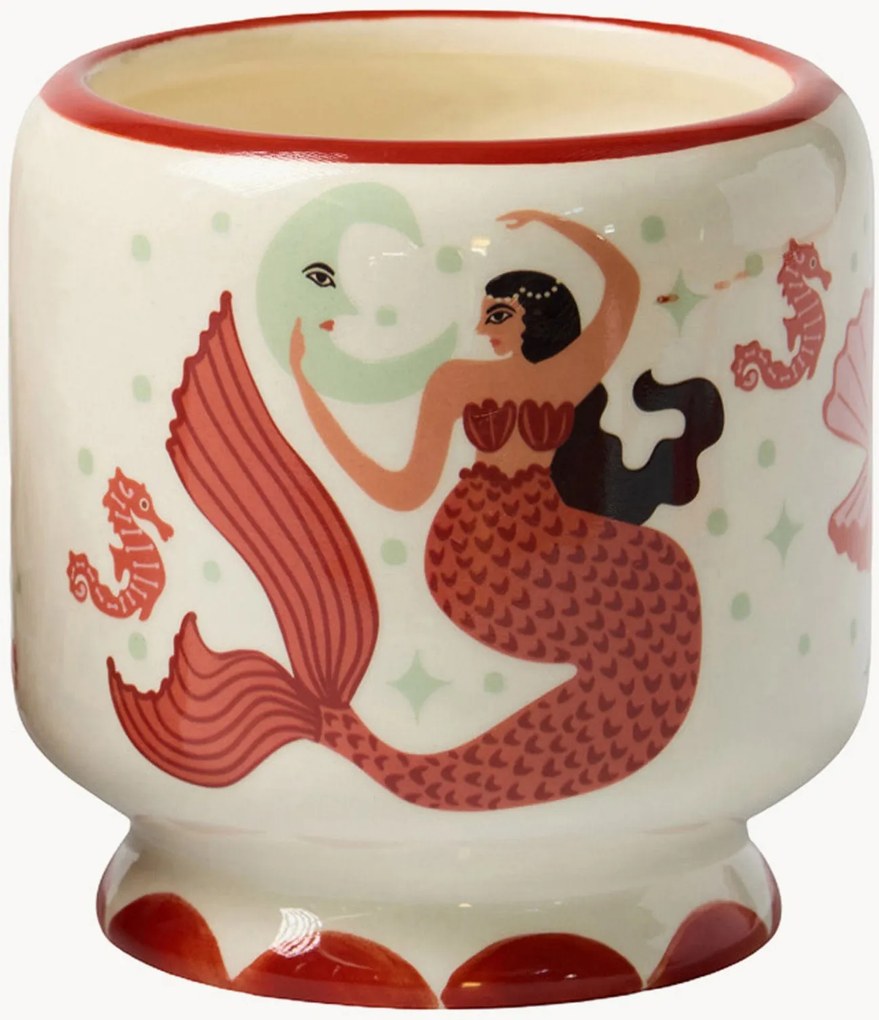Vela perfumada em cerâmica Mermaid & Moon (gengibre, teca)