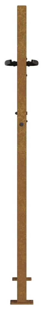 Portão de jardim 105x155 cm aço corten design árvore