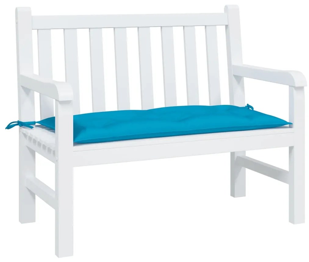 Almofadão p/ banco jardim 100x50x7 cm tecido oxford azul-claro