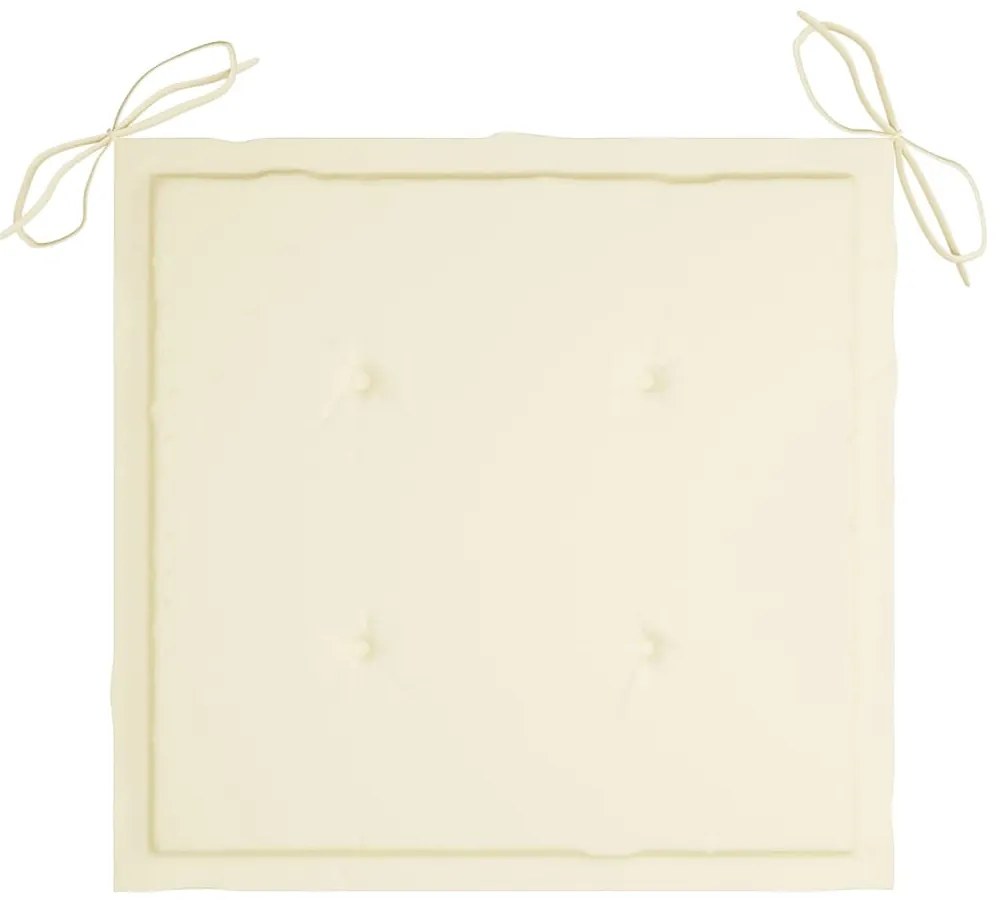 Cadeiras de jardim com almofadões 6 pcs acácia maciça