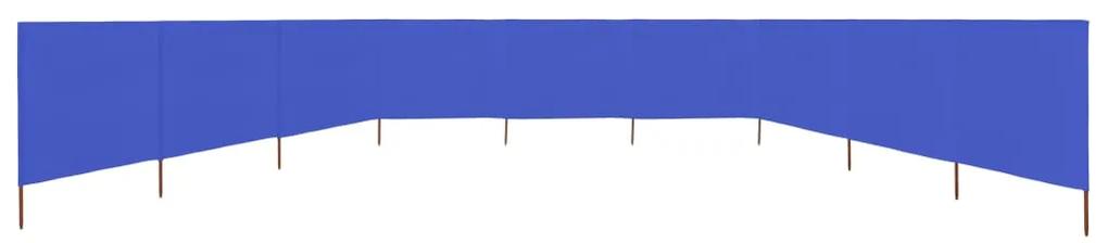Para-vento com 9 painéis em tecido 1200x80 cm azul-ciano