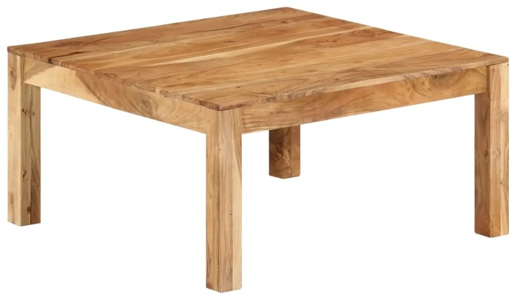 Mesa de centro 80x80x40 cm madeira de acácia maciça
