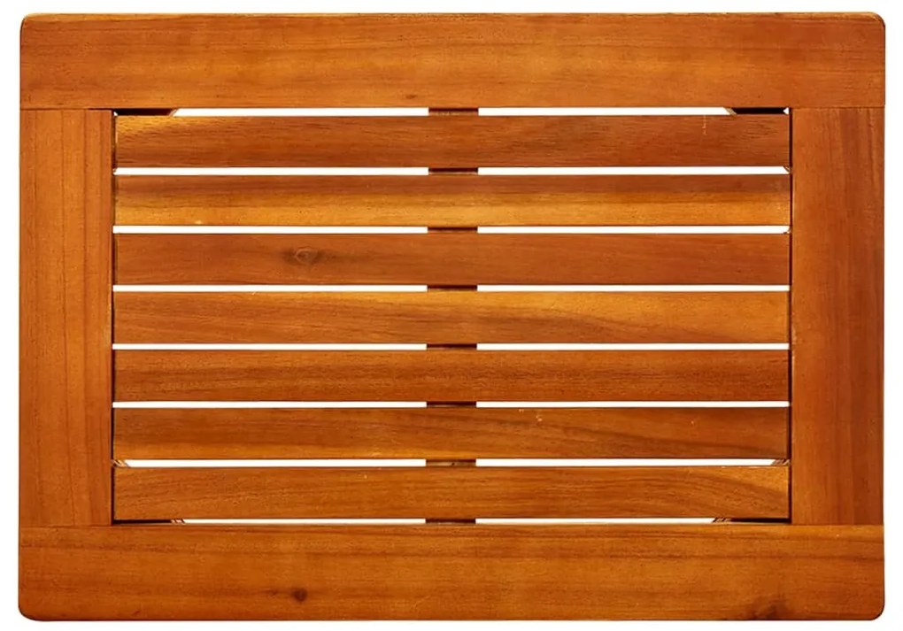 Mesa de centro p/ jardim 50x35x36 cm madeira de acácia maciça