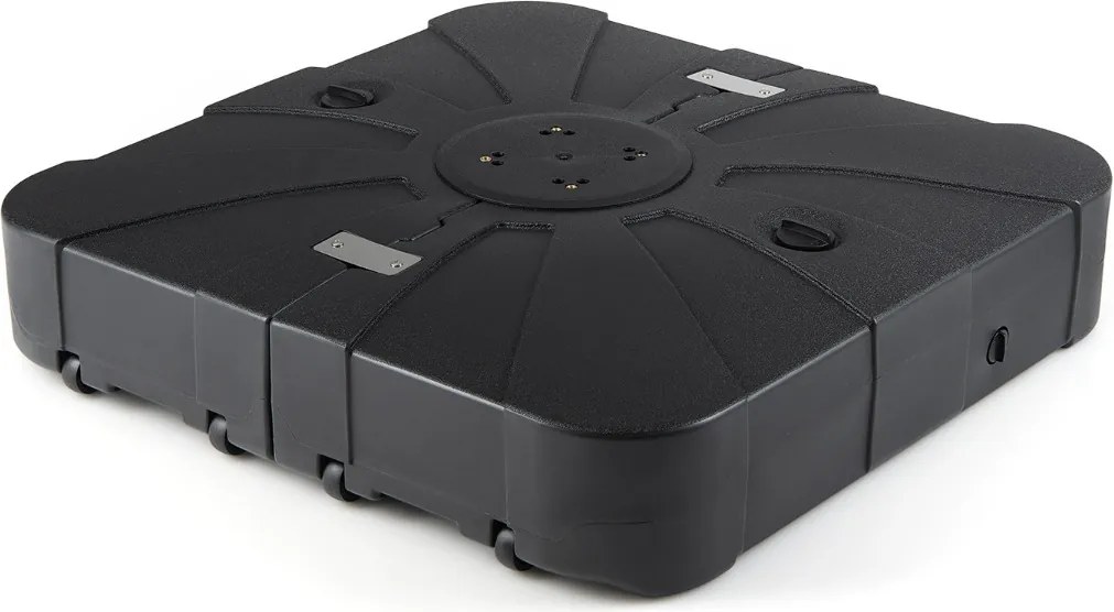 Base para guarda-sol de exterior com rodas 84 x 84 cm , de alta resistência, enchimento com água ou areia, portátil, para terraço, jardim ou piscina P