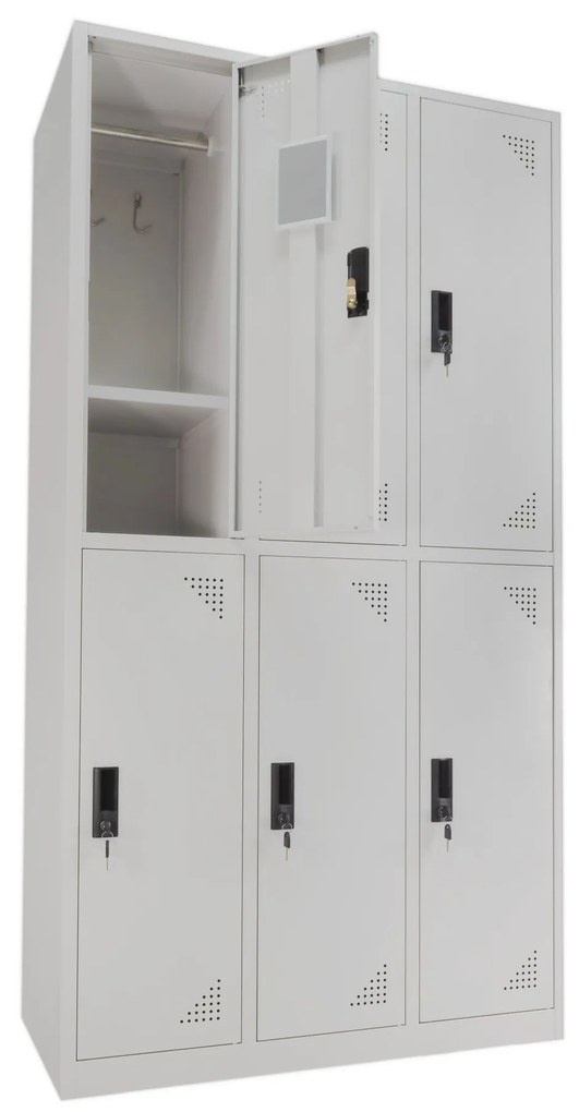 Cacifo Metálico Triplo com 6 Cacifos 1700x900x500 mm s/ Pés Riva