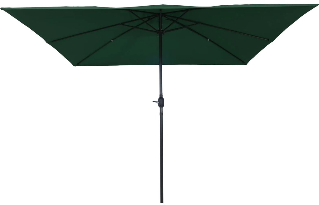 Parasol de Jardim Quadrado vidaXL 295x245 cm Verde