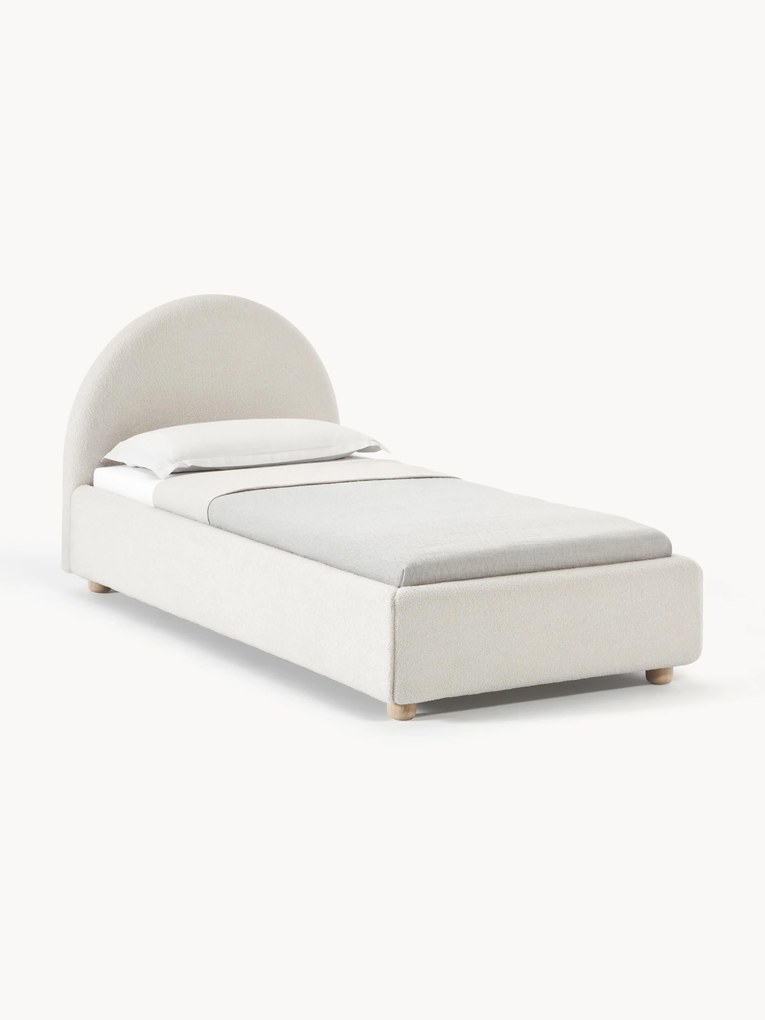 Cama de solteiro em teddy Ebba