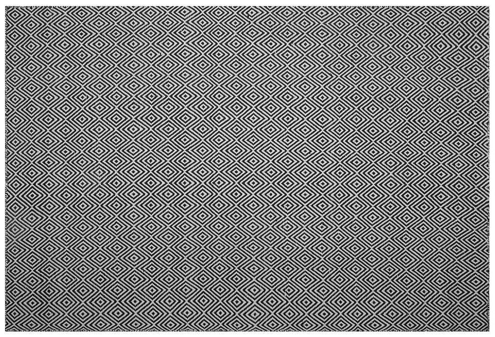 Tapete de exterior preto e branco 140 x 200 cm IMIRCIK Beliani