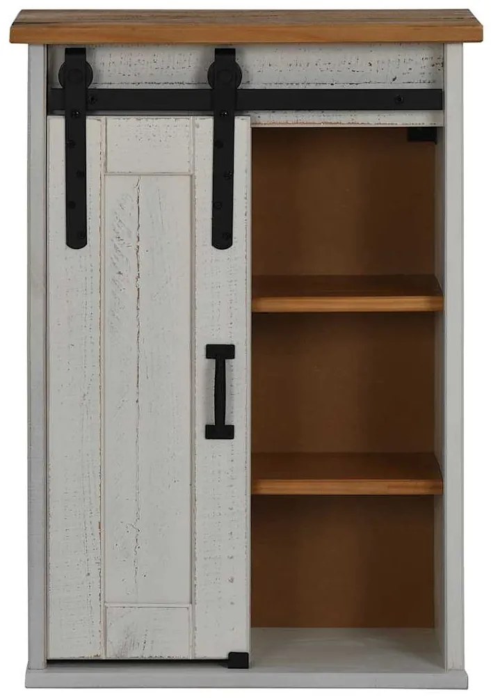 Armário suspenso HALDEN com porta de correr 49x22,5x70 cm Pinho