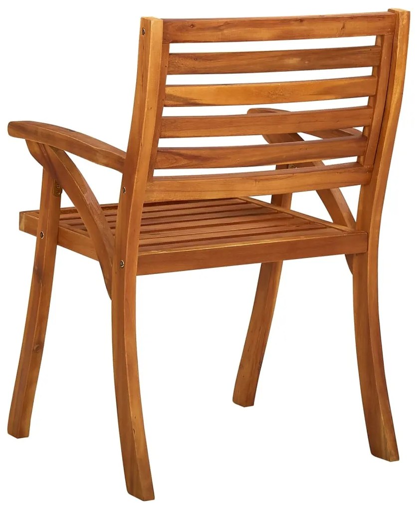 Cadeiras de jardim 6 pcs madeira de acácia maciça