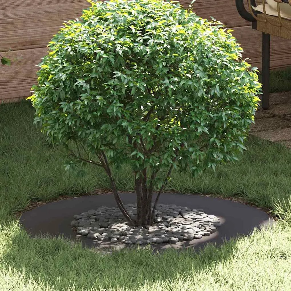 vidaXL Anel de Árvore , 5 pcs, Preto, Ø40/70 cm, em Aço