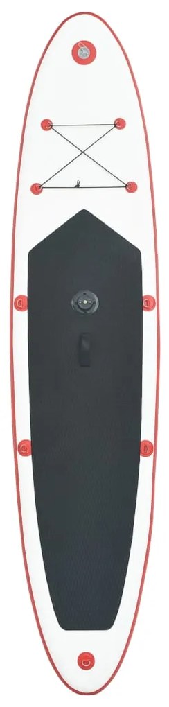 Prancha de Paddle SUP com Vela e Remo - 330cm - Vermelho e Branco