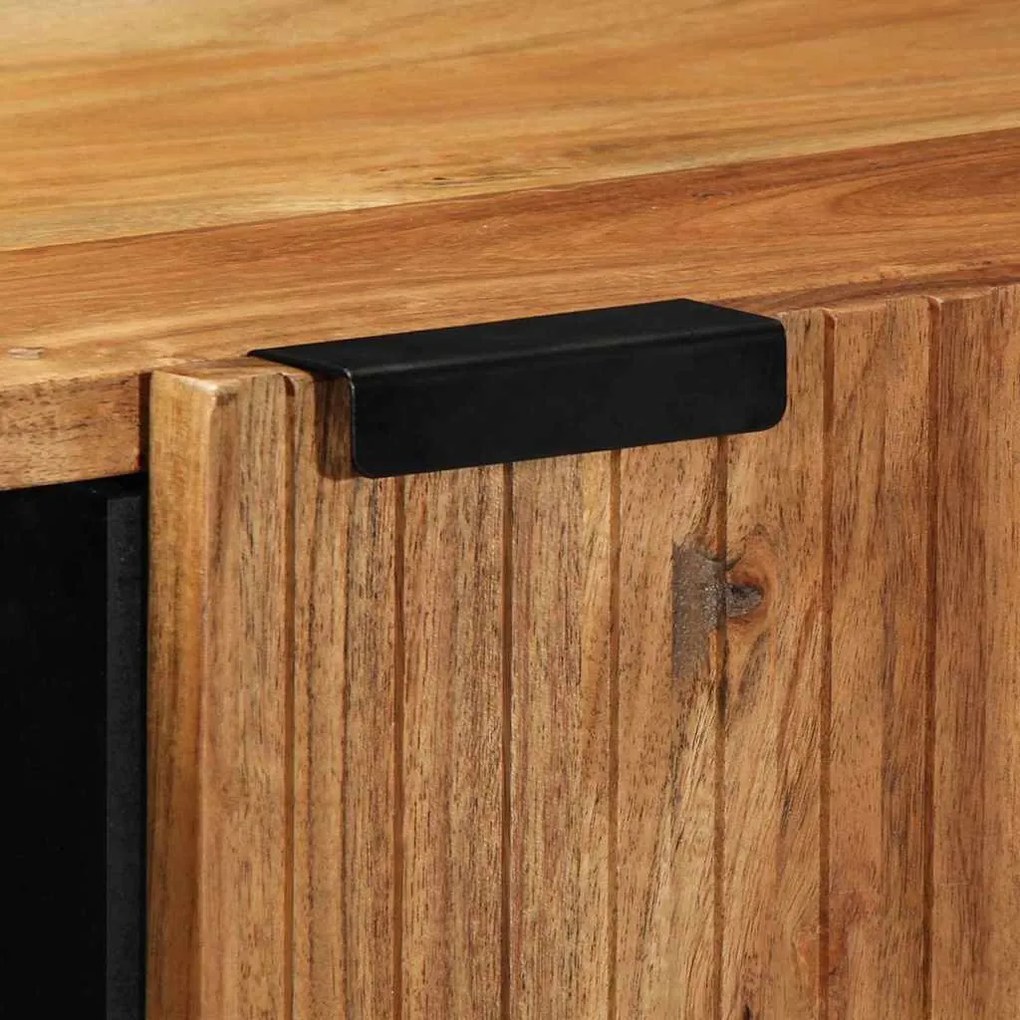Sideboard vidaXL 90x33x75 cm Madeira Sólida de Acácia