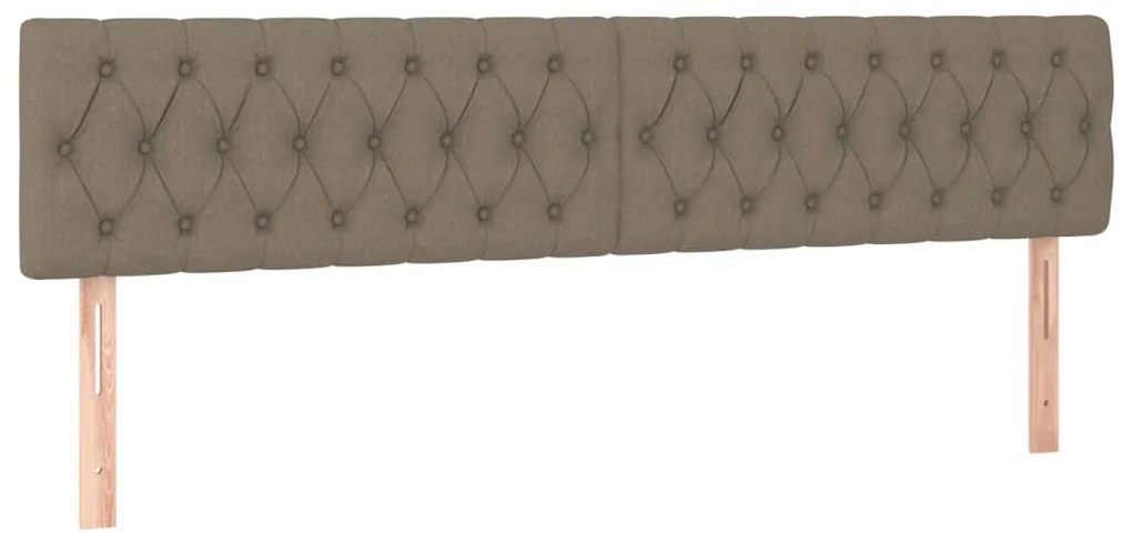 Cama boxspring c/ colchão 120x190cm tecido castanho-acinzentado