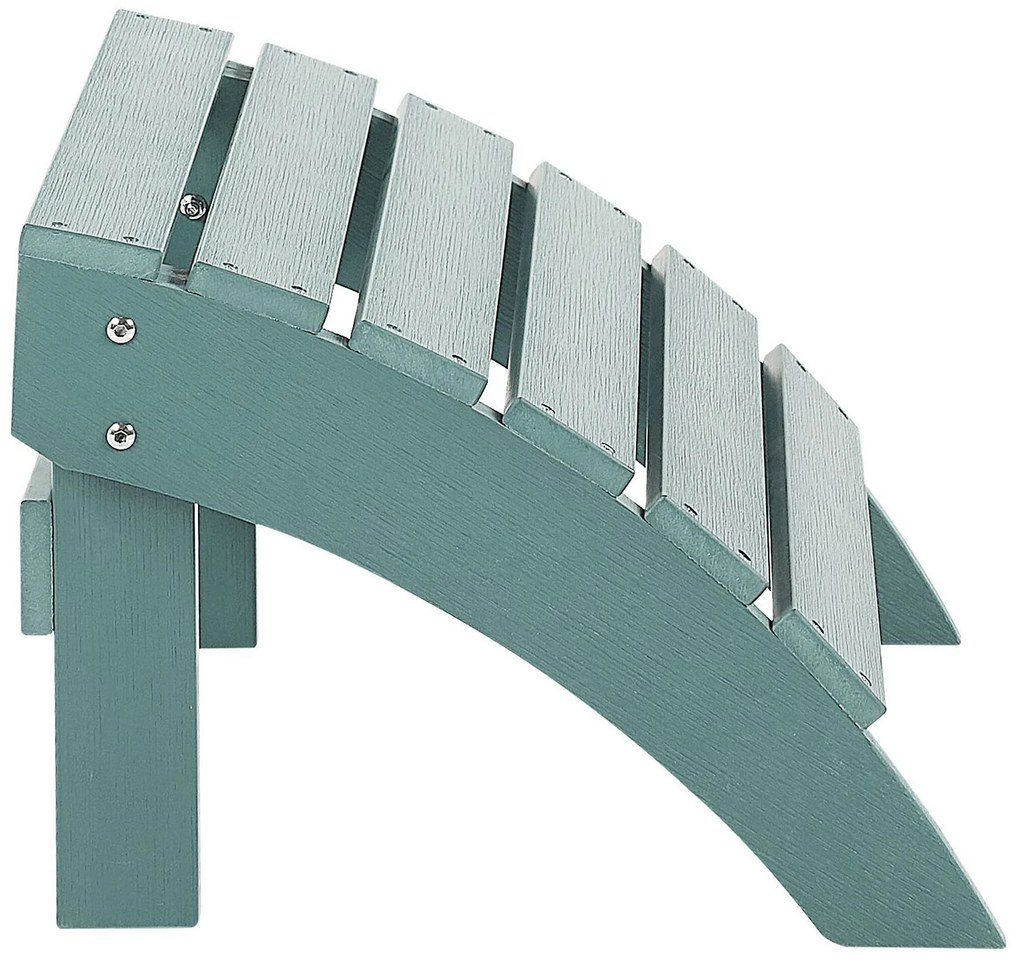Repousa-pés azul turquesa ADIRONDACK Beliani