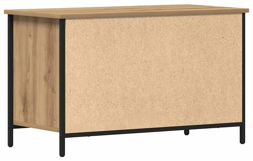 Casa de TV vidaXL Caramelo 80x40x50 cm Madeira engenheirada e Aço