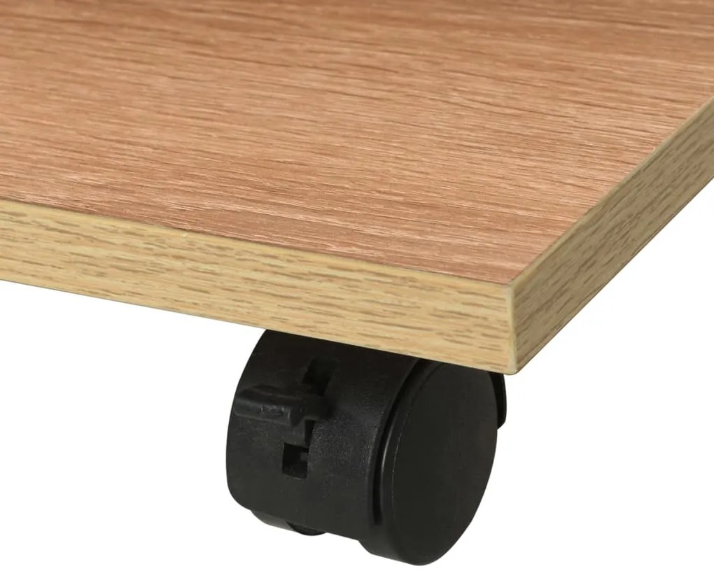 Estante com rodas 50x35x42 cm cor carvalho