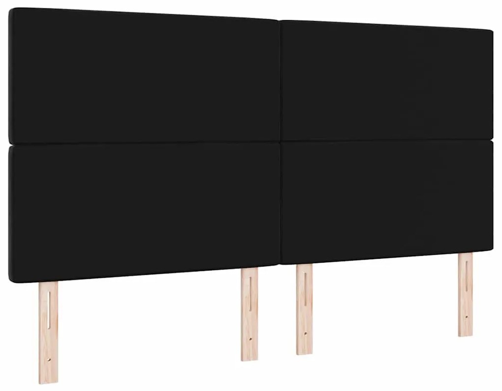 Cabeceira de LED Preta 90 cm em Veludo