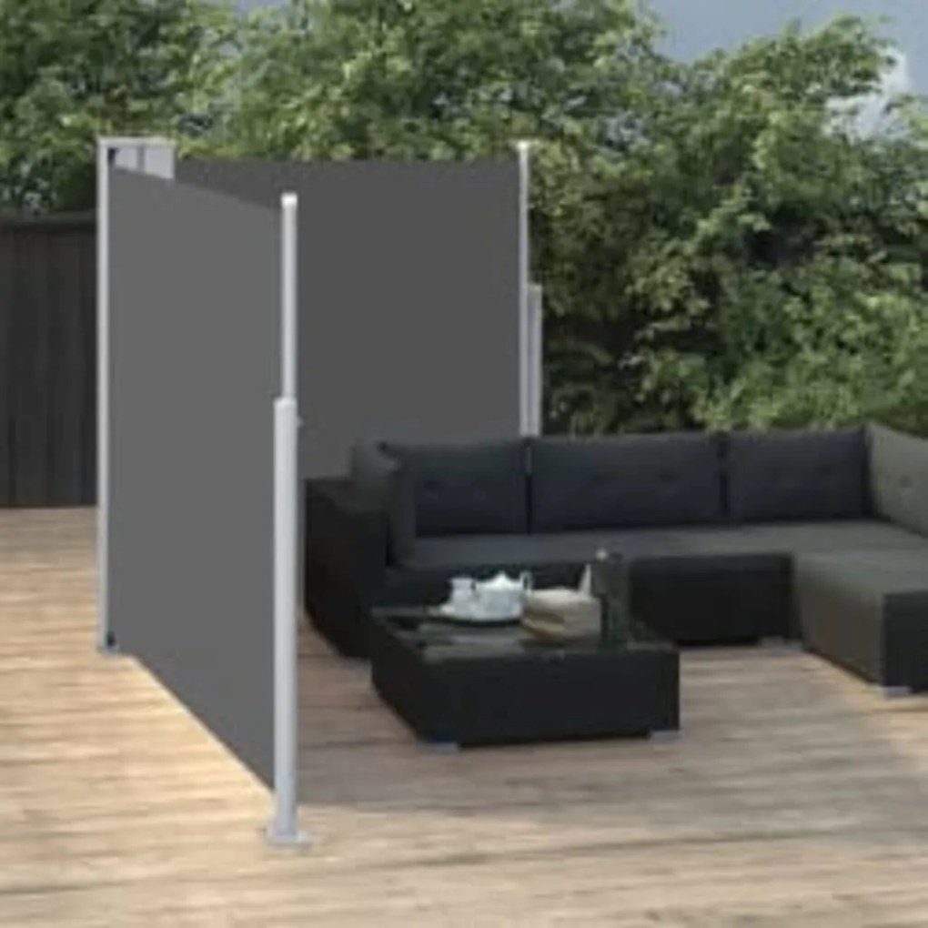 Toldo lateral retrátil 160x600 cm antracite