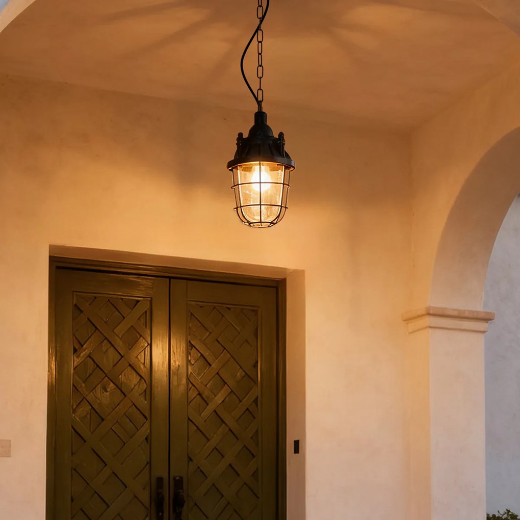 Candeeiro de suspensão industrial preto - Cabin