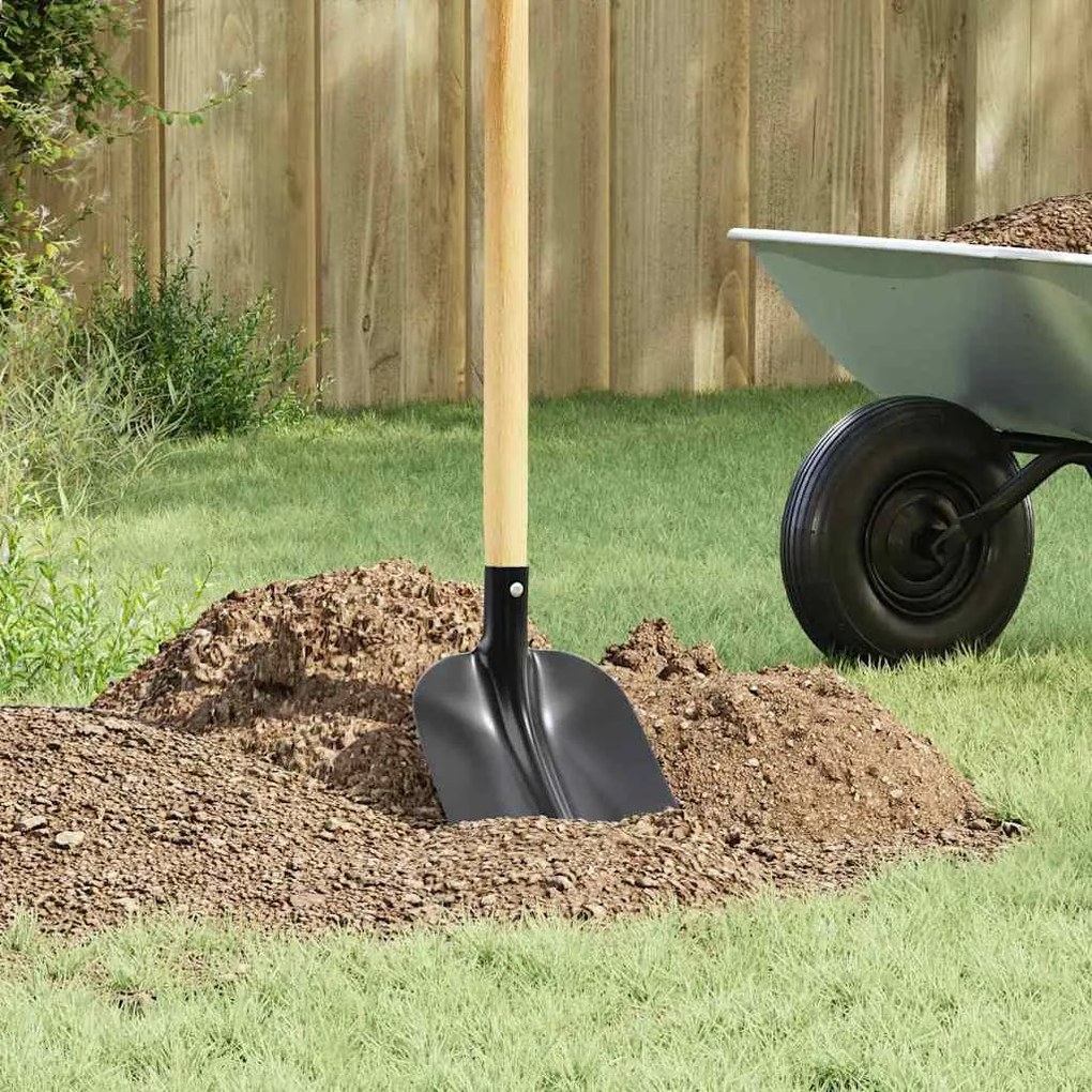 vidaXL Cabeça de Pá Preto 34,5 x 24 cm Aço revestido a pó