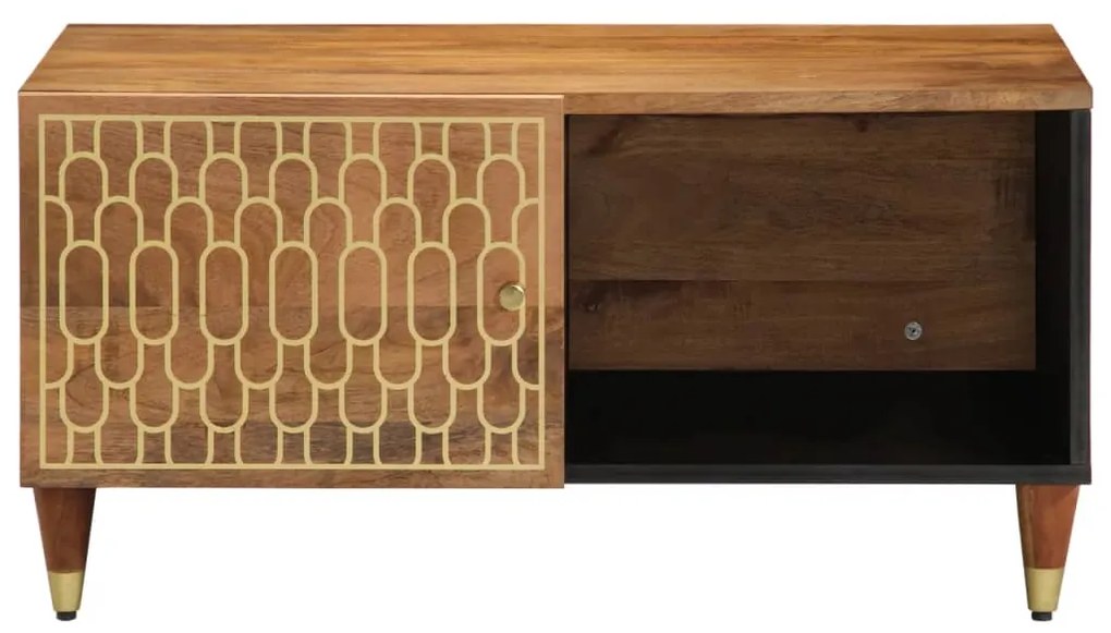 Mesa de centro 80x50x40 cm madeira de mangueira maciça