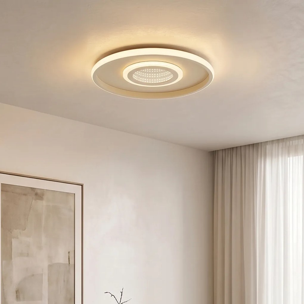 Candeeiro de Teto Moderno Branco incl. LED comutador de 3 fases - Frini