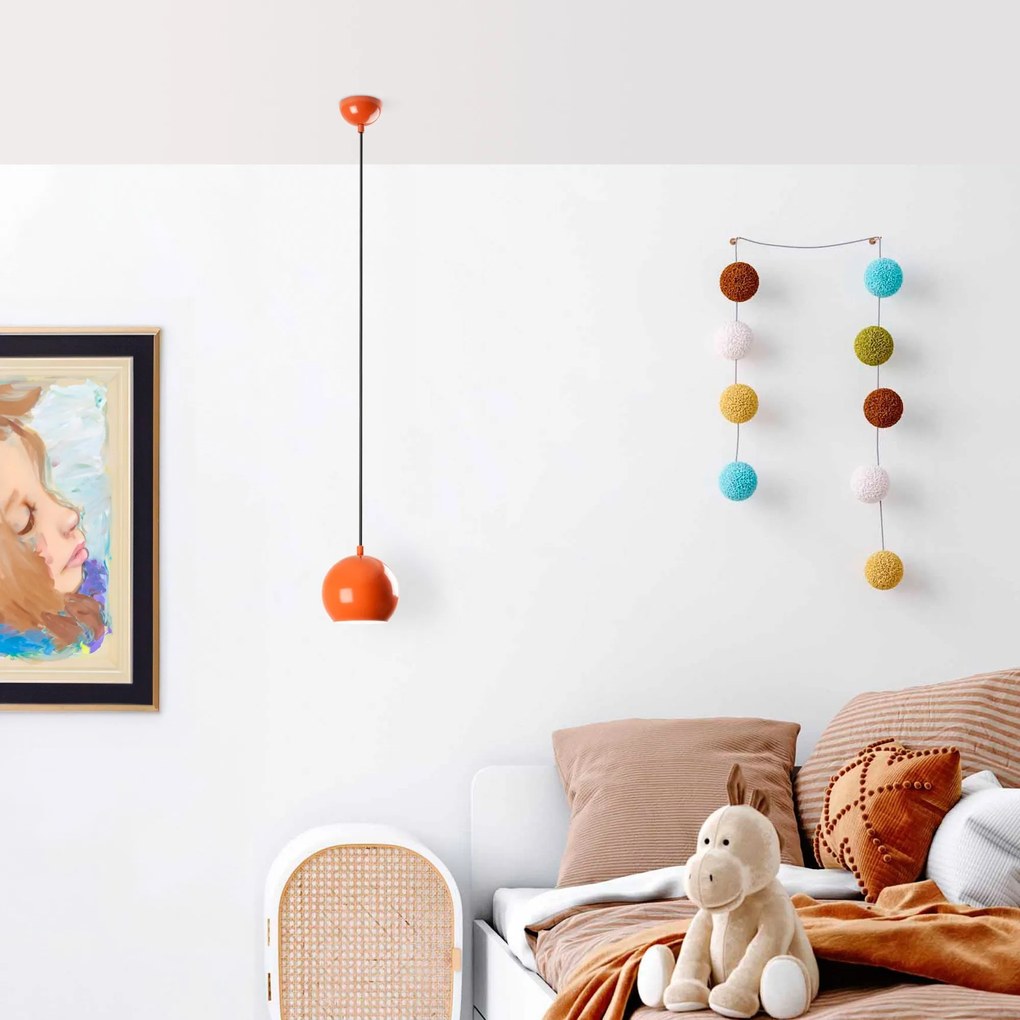 Candeeiro Chandelier Top – Laranja – Ø15 h:13 cm
