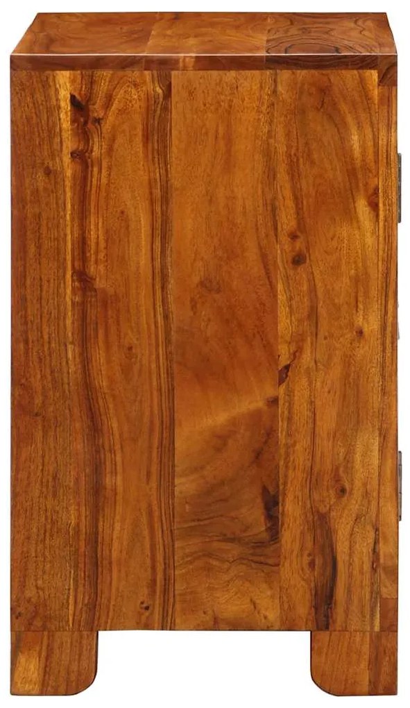 Aparador multicor 50x35x60 cm madeira de acácia maciça