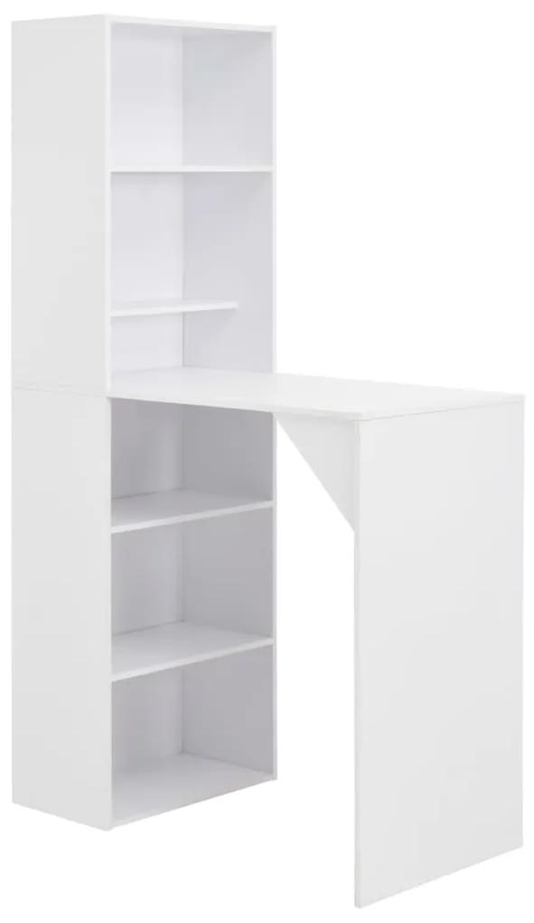 Mesa de bar com armário 115x59x200 cm branco