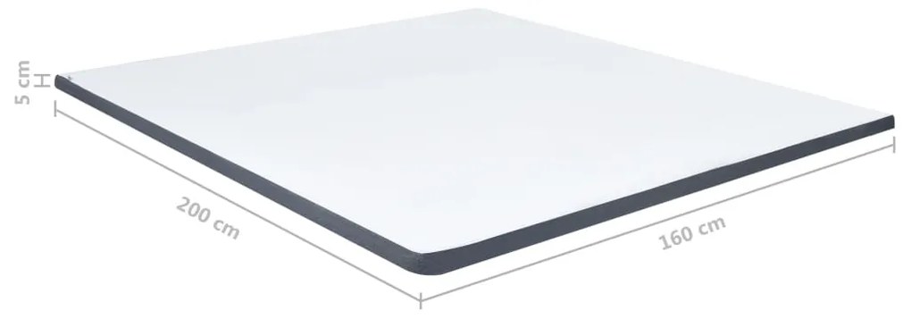 Sobre-colchão para cama boxspring 200x160x5 cm