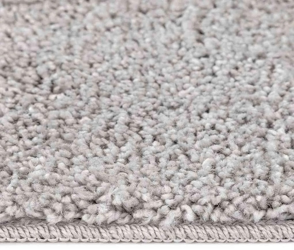 Tapete Shaggy com Fundo de Látex Cinza 240x340 cm