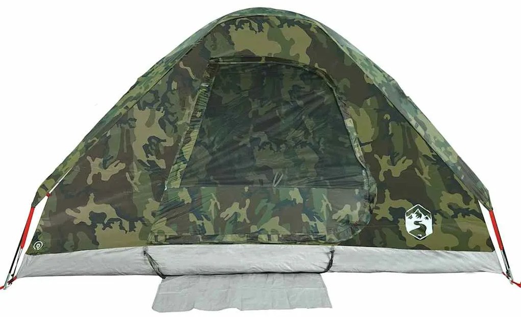 Tenda familiar cúpula para 6 pessoas impermeável camuflagem