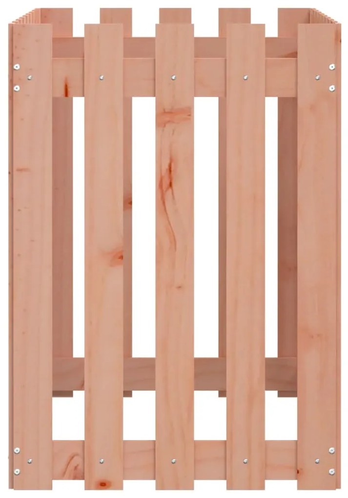 Canteiro elevado c/ design de cerca 100x50x70cm madeira douglas
