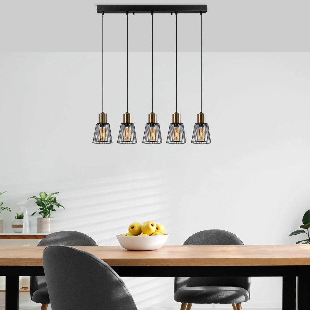 Candeeiro Kemtel – Preto Antique – 85 x 16 x 115 cm