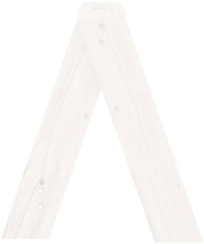 Bancos 2 pcs 40x40x45 cm pinho maciço branco