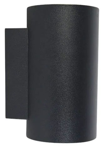 LED Candeeiro de parede design inteligente preto com 2 GU10 WiFi - Sandy Design,Moderno
