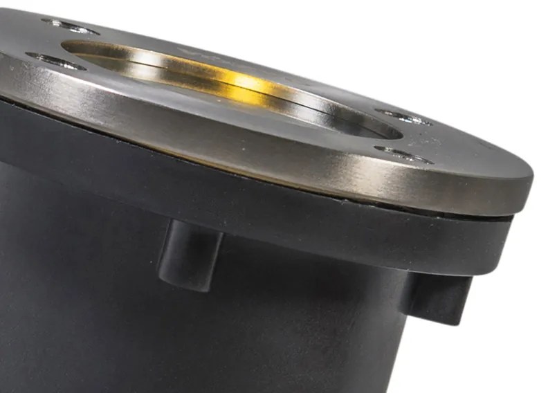 LED Foco de chão inteligente em aço inoxidável Incl. WiFi GU10 IP65 - Basic Round Moderno