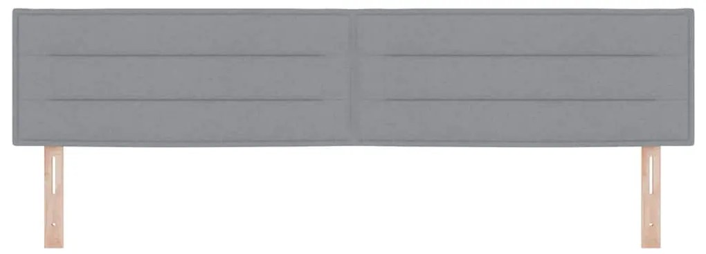 Cabeceira vidaXL Design Linhas Cinza Claro 200 cm Tecido