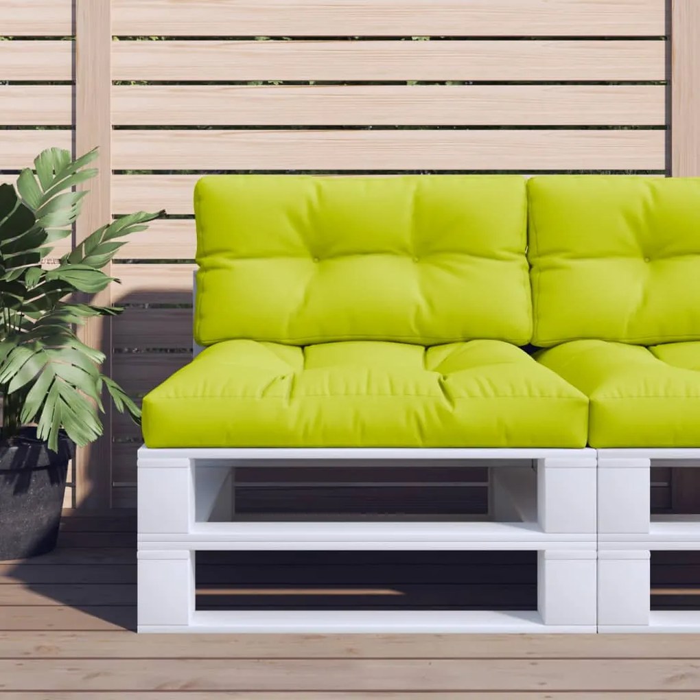 Almofadão p/ sofá de paletes 80x40x12 cm tecido verde brilhante