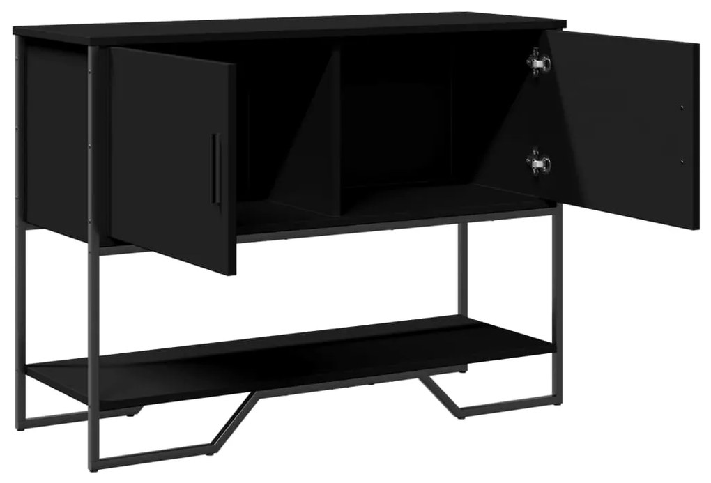 Mesa consola 100x35x74,5 cm derivados de madeira preto