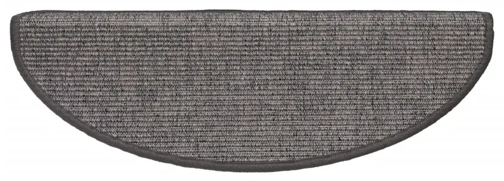 Tapetes de escada autoadesivos 15 pcs 65x21x4cm cinzento e bege