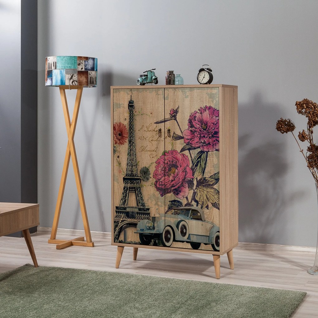 Armário Multiuso Multibox – Carvalho Sonoma – 80x127x36 cm