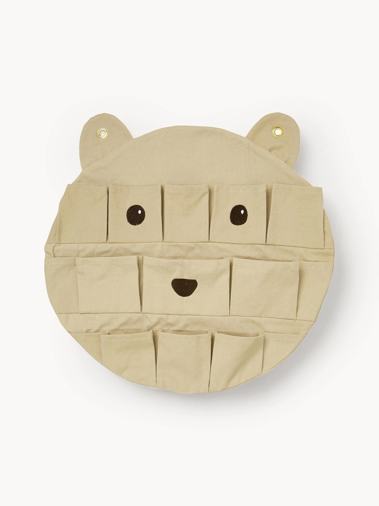 Organizador de parede em algodão orgânico Bear