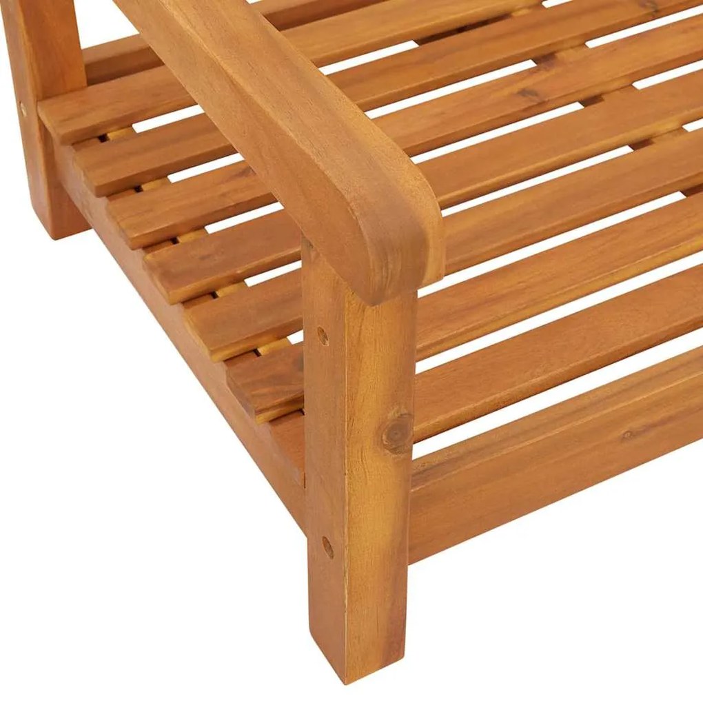 Banco de Balanço de Jardim para 2 Pessoas 110x56x58 cm Madeira Sólida