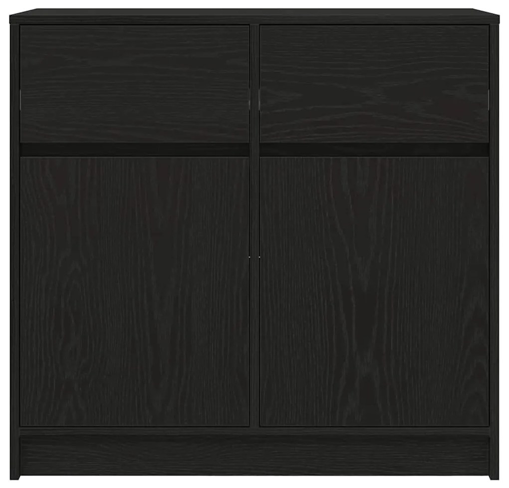 Aparador c/ gaveta 80x34x76 cm deriv. madeira carvalho preto