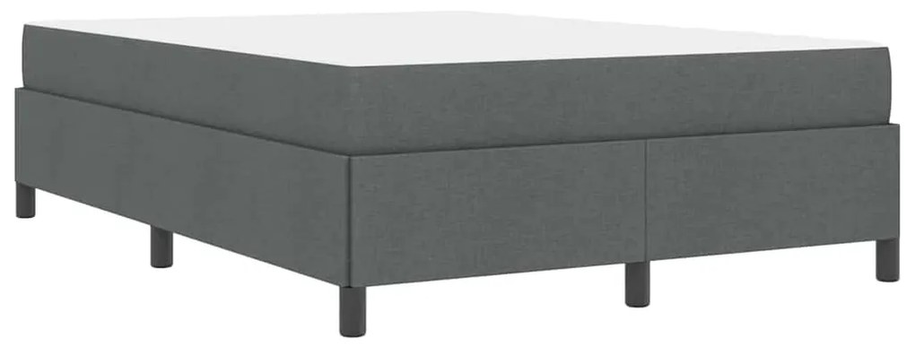 Cama Box Cinza escuro, Preto 140 x 190 cm