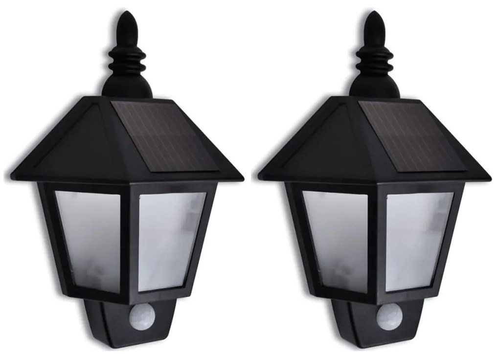 Candeeiro solar de parede com sensor de movimento 2 pcs