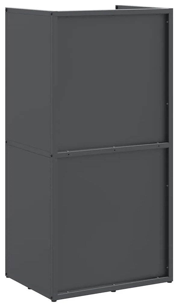 Suporte para lenha 40x30x80 cm aço laminado a frio antracite